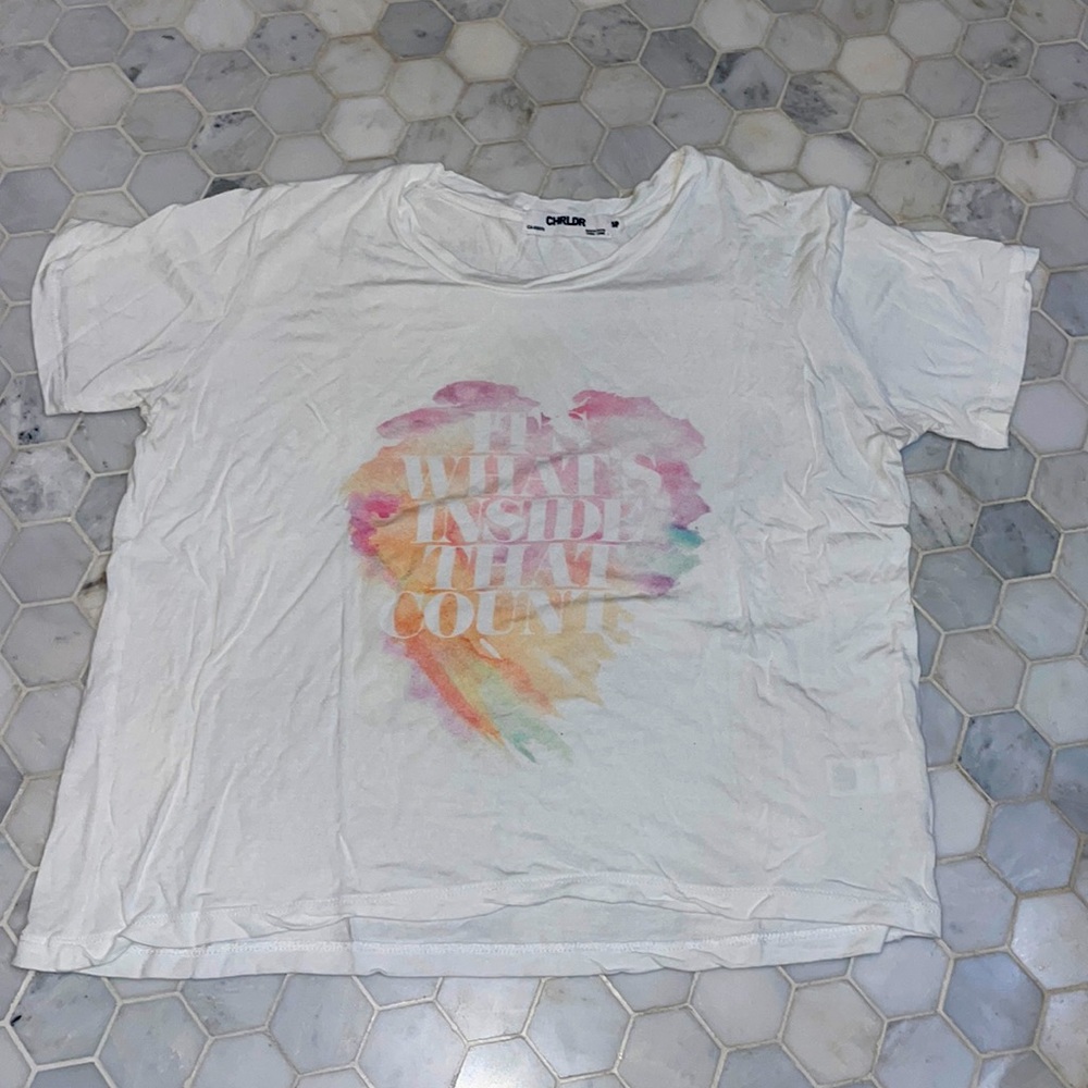 “It’s What’s On the Inside That Counts” White Graphic Tee
